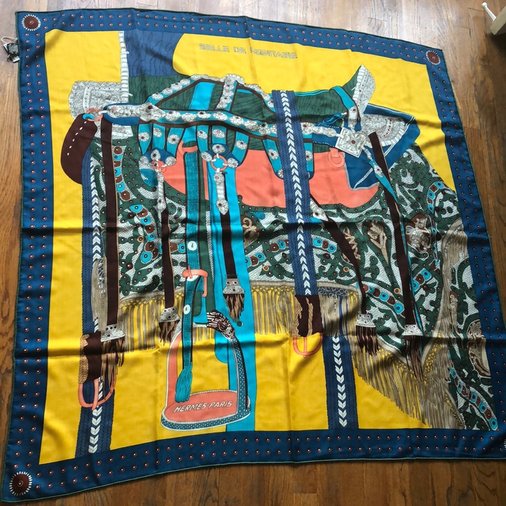 multi color Womens Hermes Long strength deer scarf brand new with tags 100% real